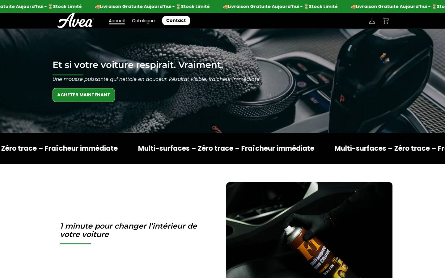 aveaci.com homepage screenshot