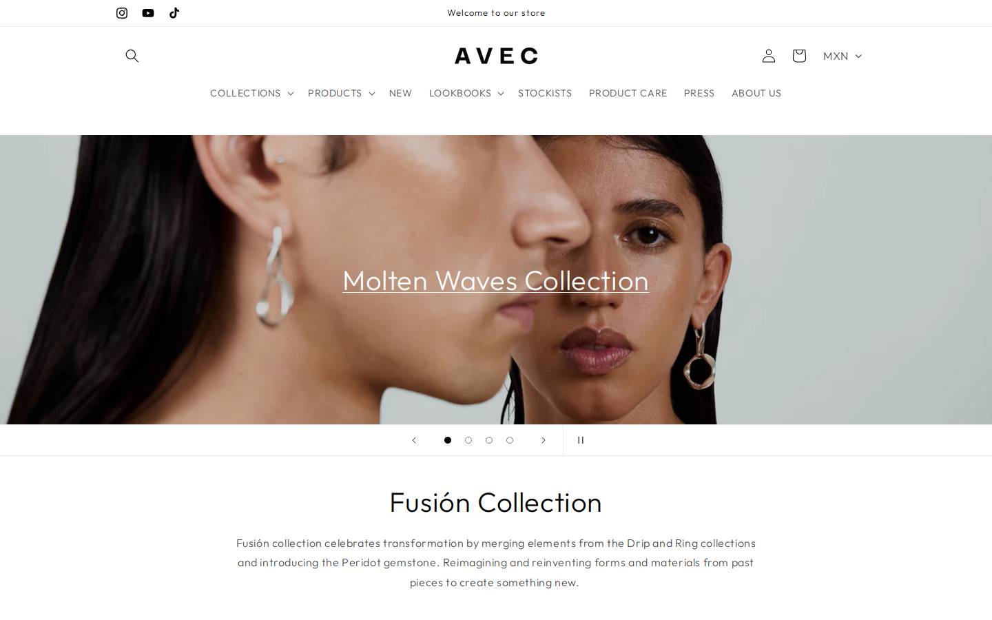avecjoyeria.mx homepage screenshot