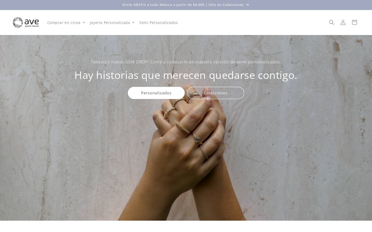 avejoyeria.com homepage screenshot