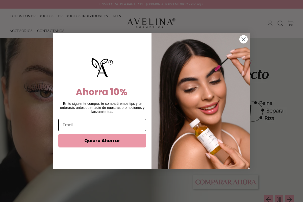 Avelina Cosmetics homepage screenshot