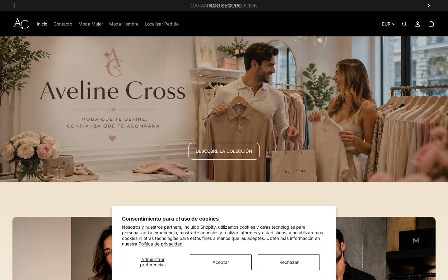 avelinecross.com homepage screenshot