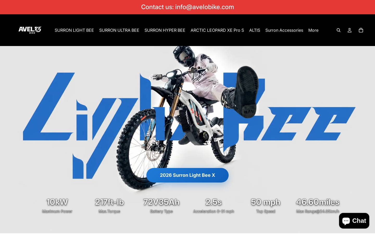 avelobike.com homepage screenshot