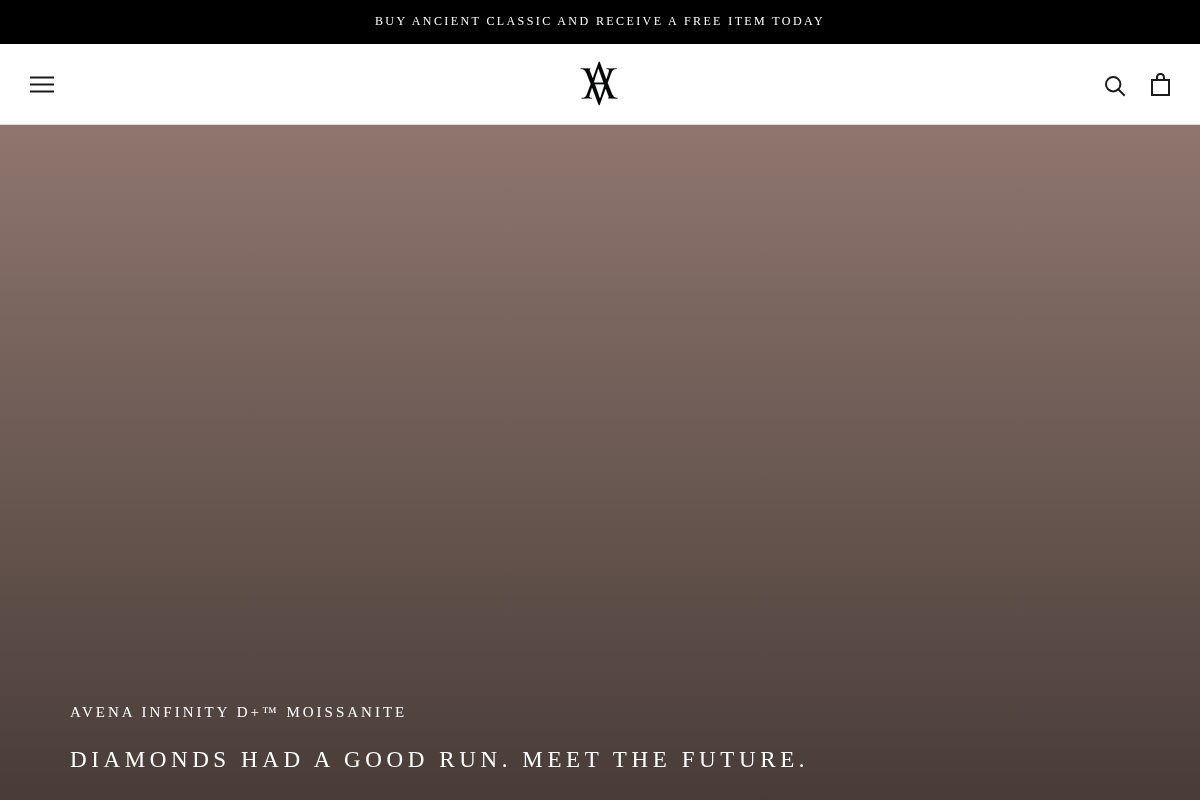 Avenajewelry homepage screenshot