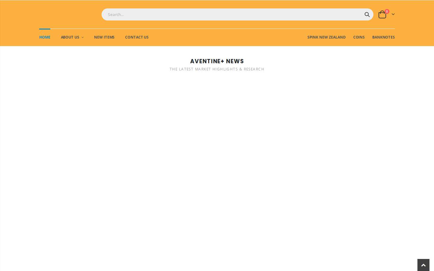 aventinenumismatics.com homepage screenshot