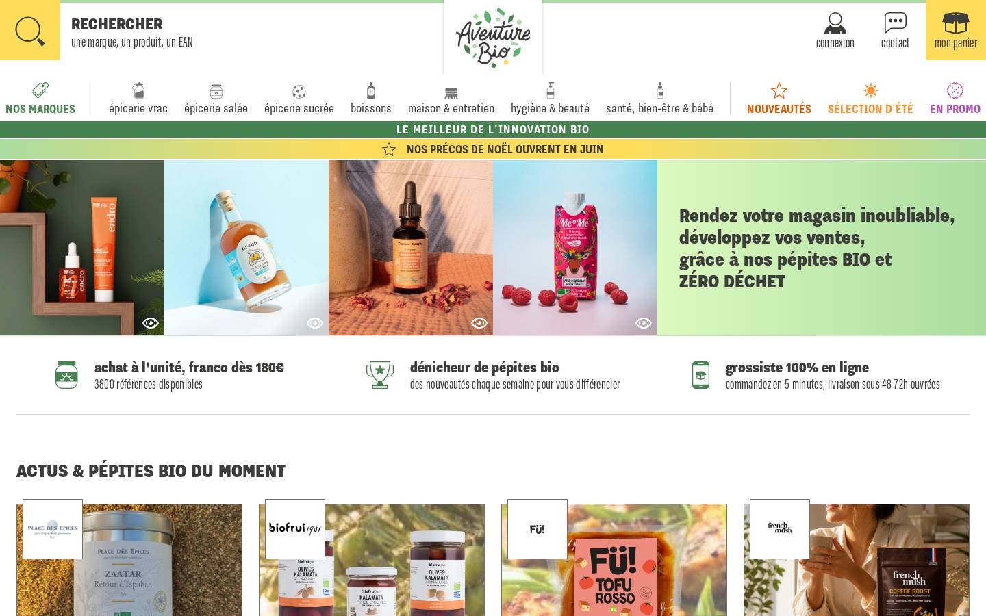 aventure.bio homepage screenshot