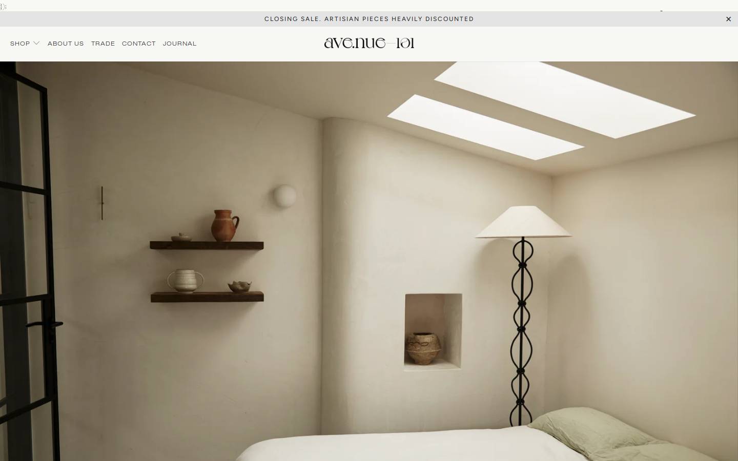 avenue-101.com homepage screenshot
