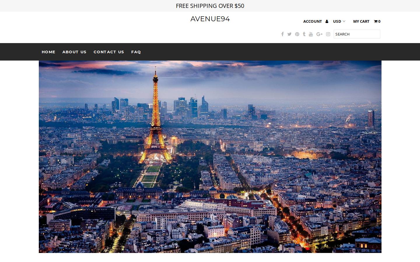 avenue94.com homepage screenshot