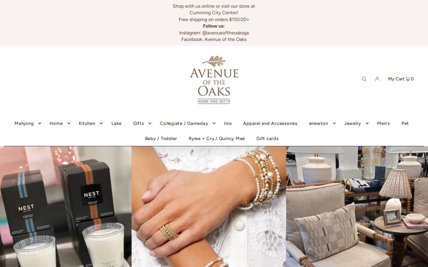 avenueoftheoaks.com homepage screenshot
