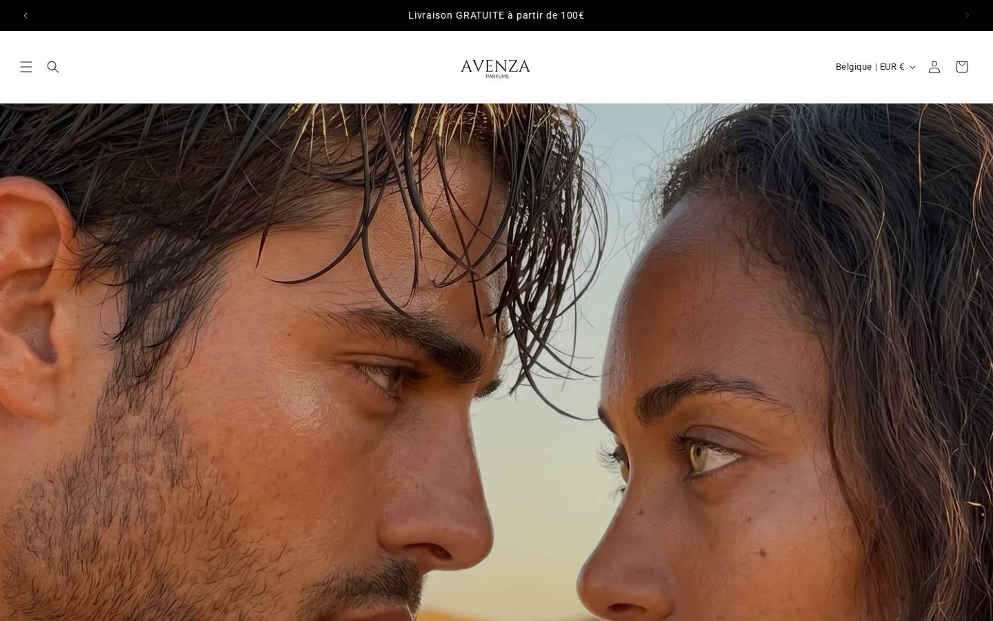avenzaparfums.com homepage screenshot