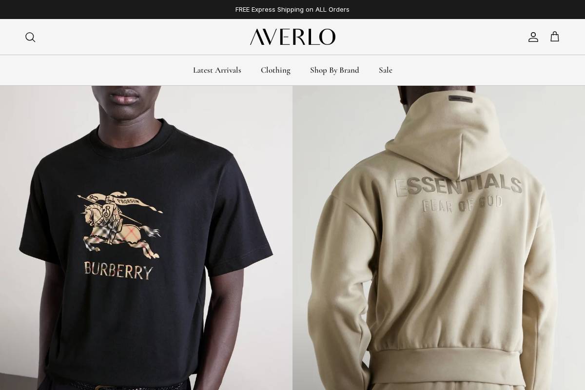 Averlo homepage screenshot
