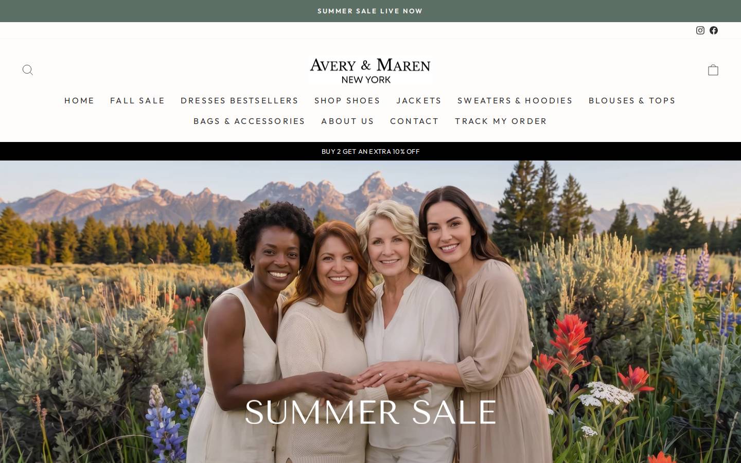 Averyandmaren homepage screenshot