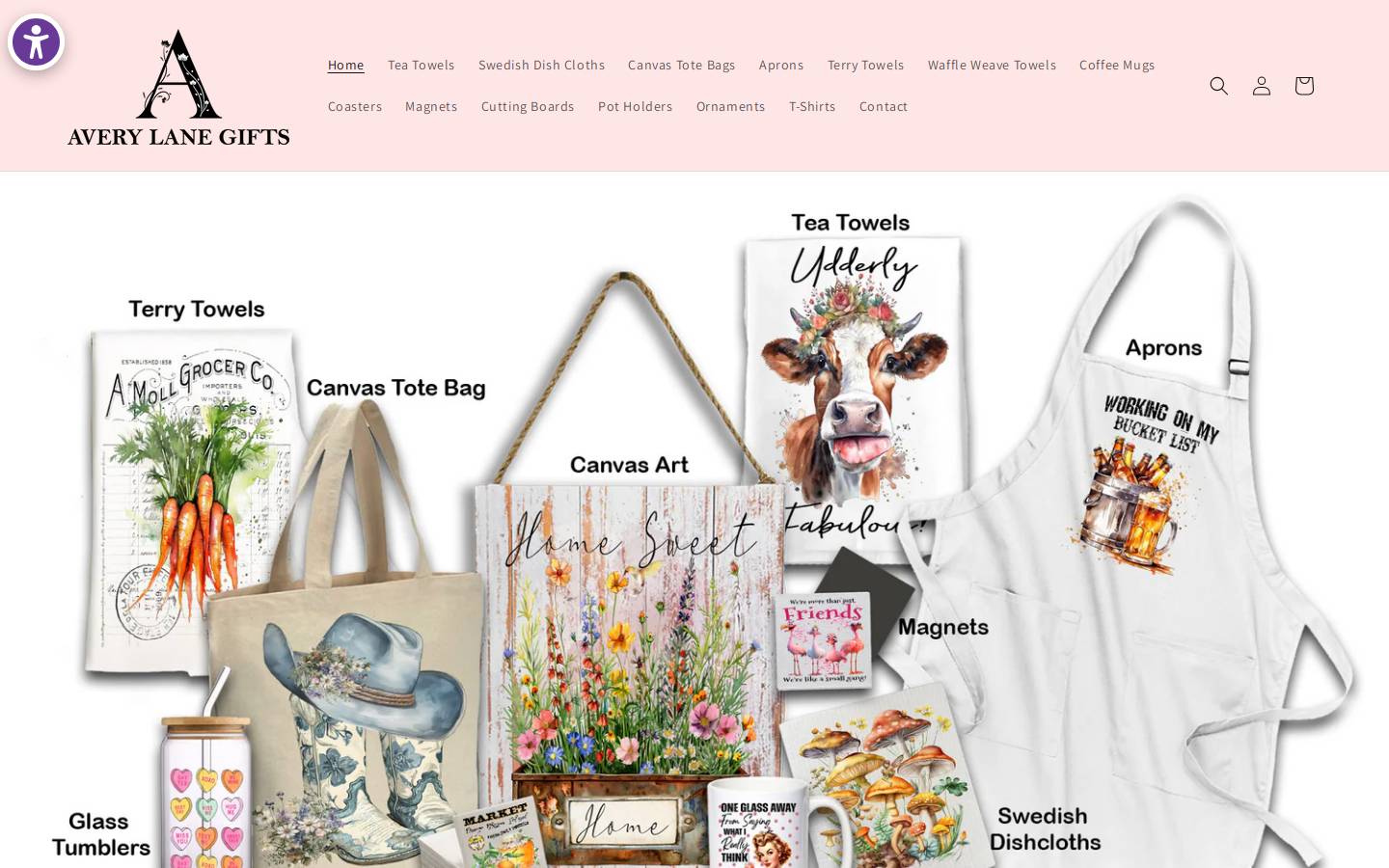 averylanegifts.shop homepage screenshot