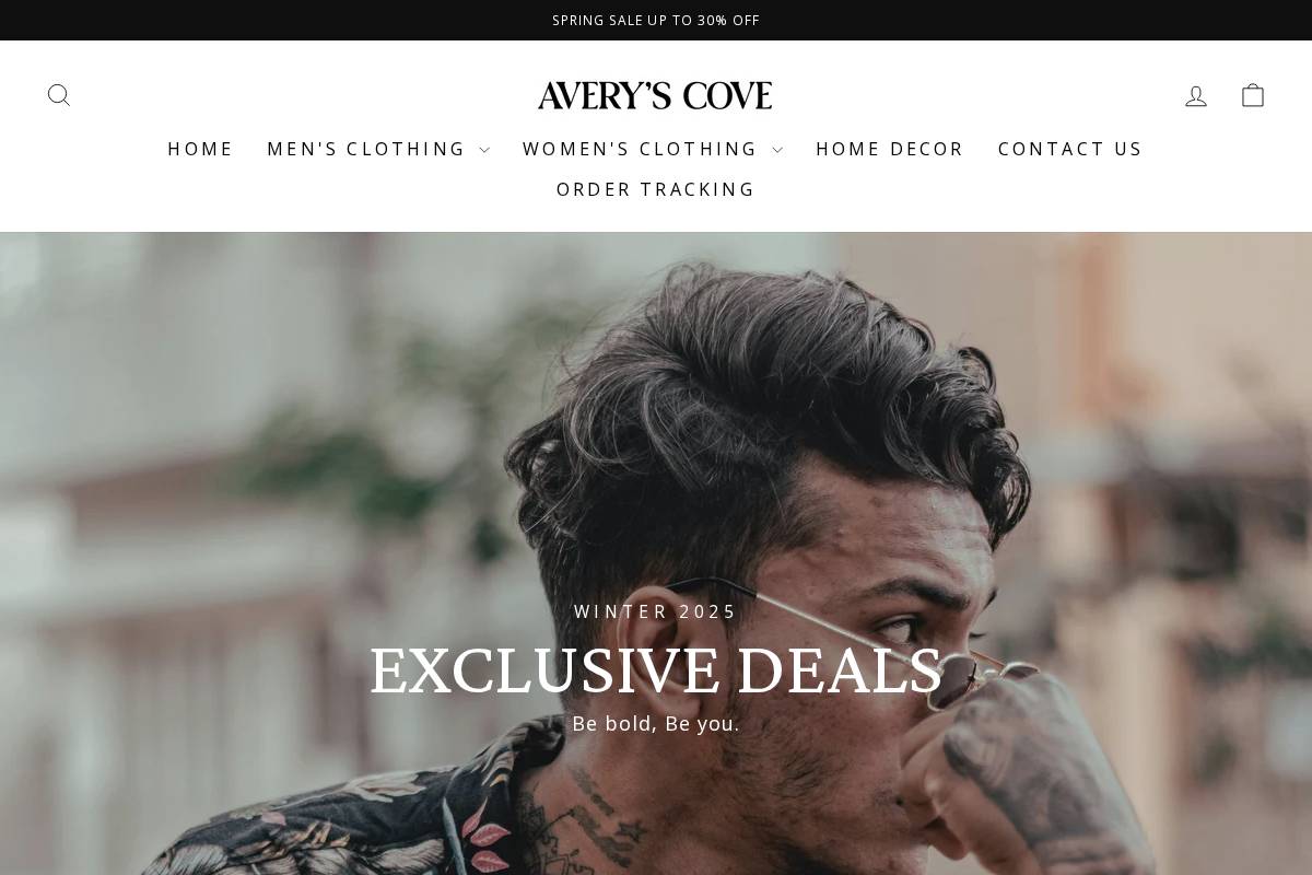 Averyscove homepage screenshot