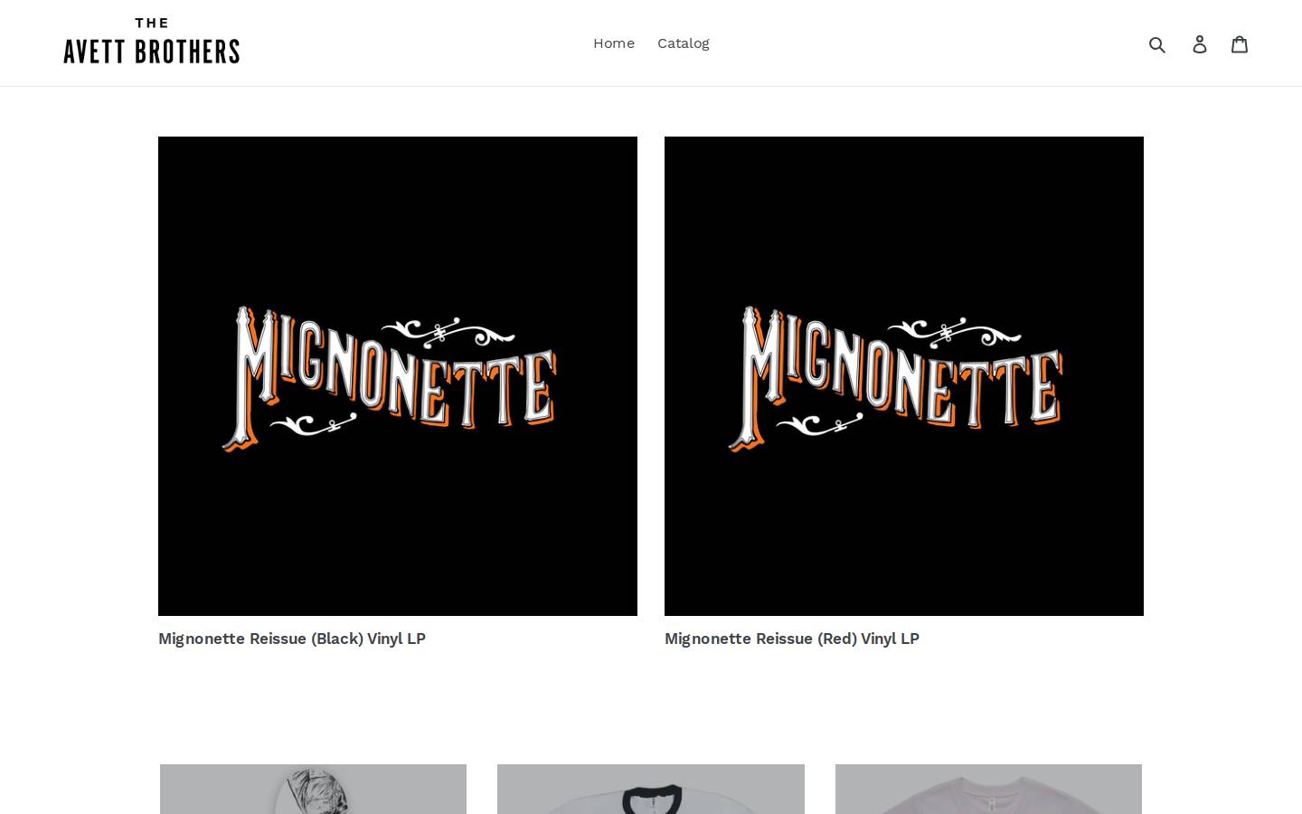 avett.store homepage screenshot