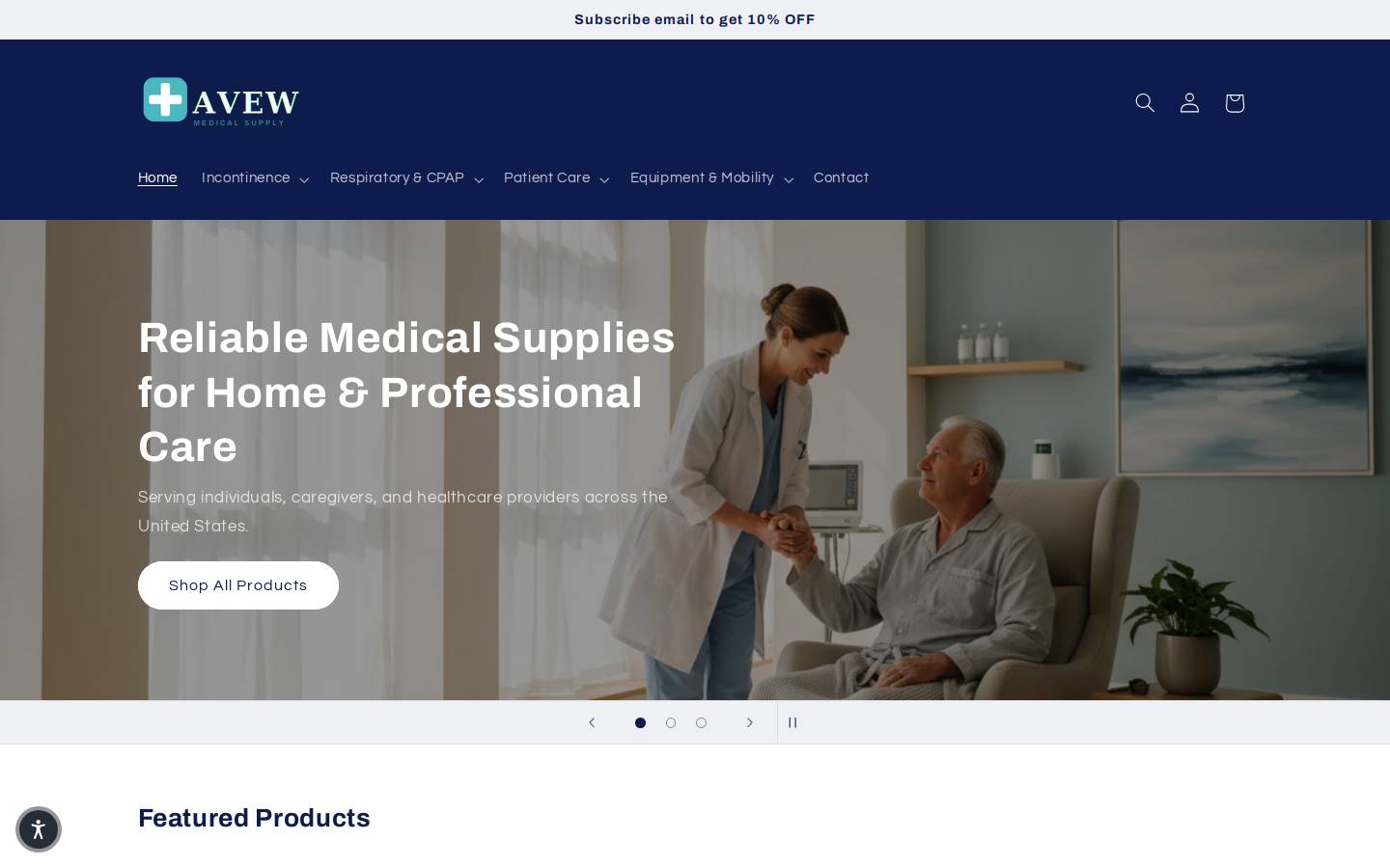 avew.com homepage screenshot