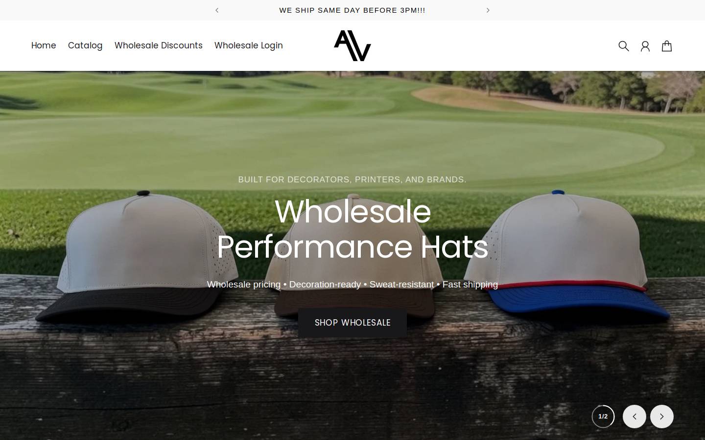 avhatco.com homepage screenshot