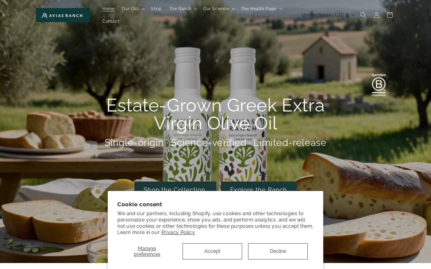 aviasranch.com homepage screenshot