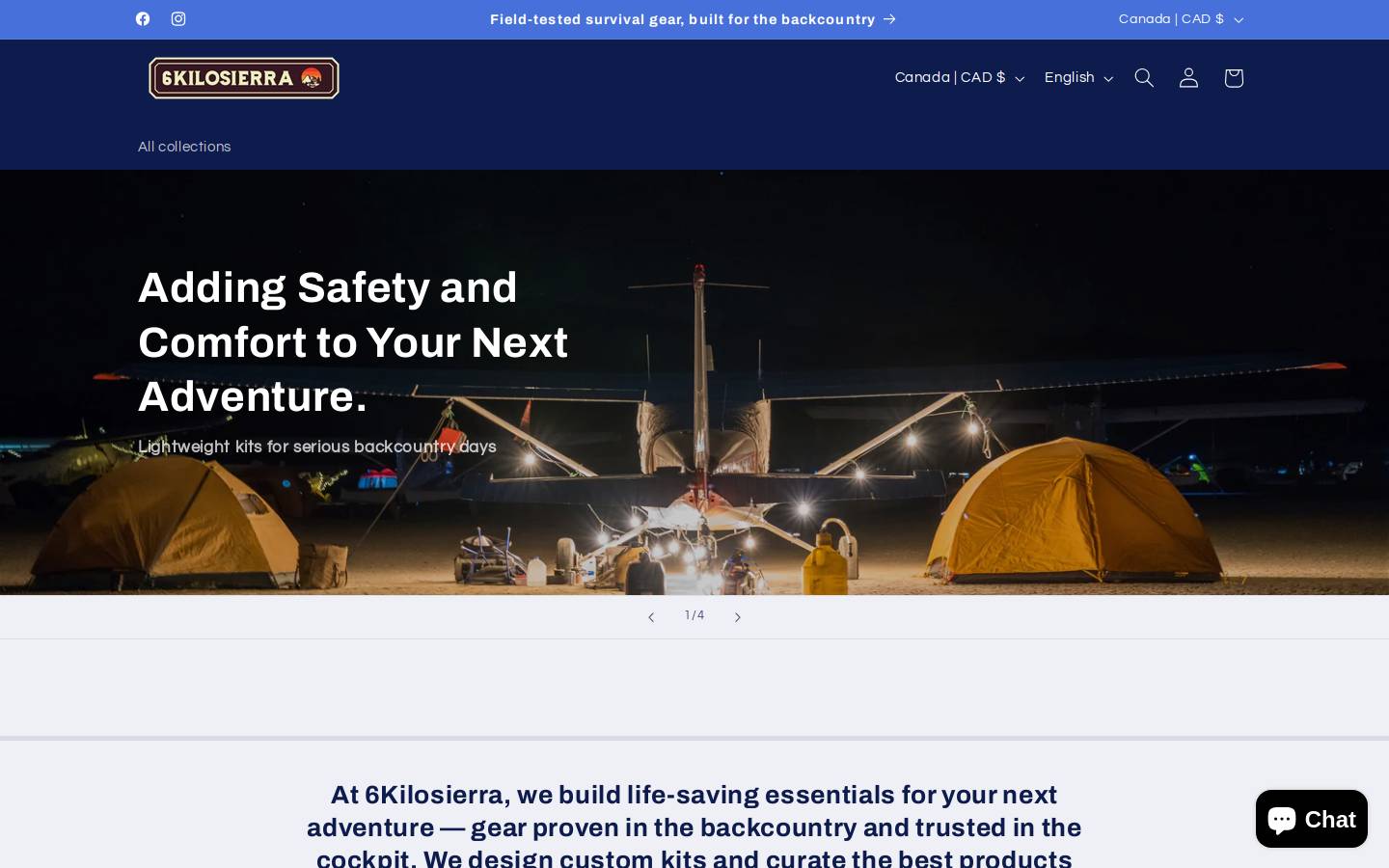 aviationcamping.com homepage screenshot