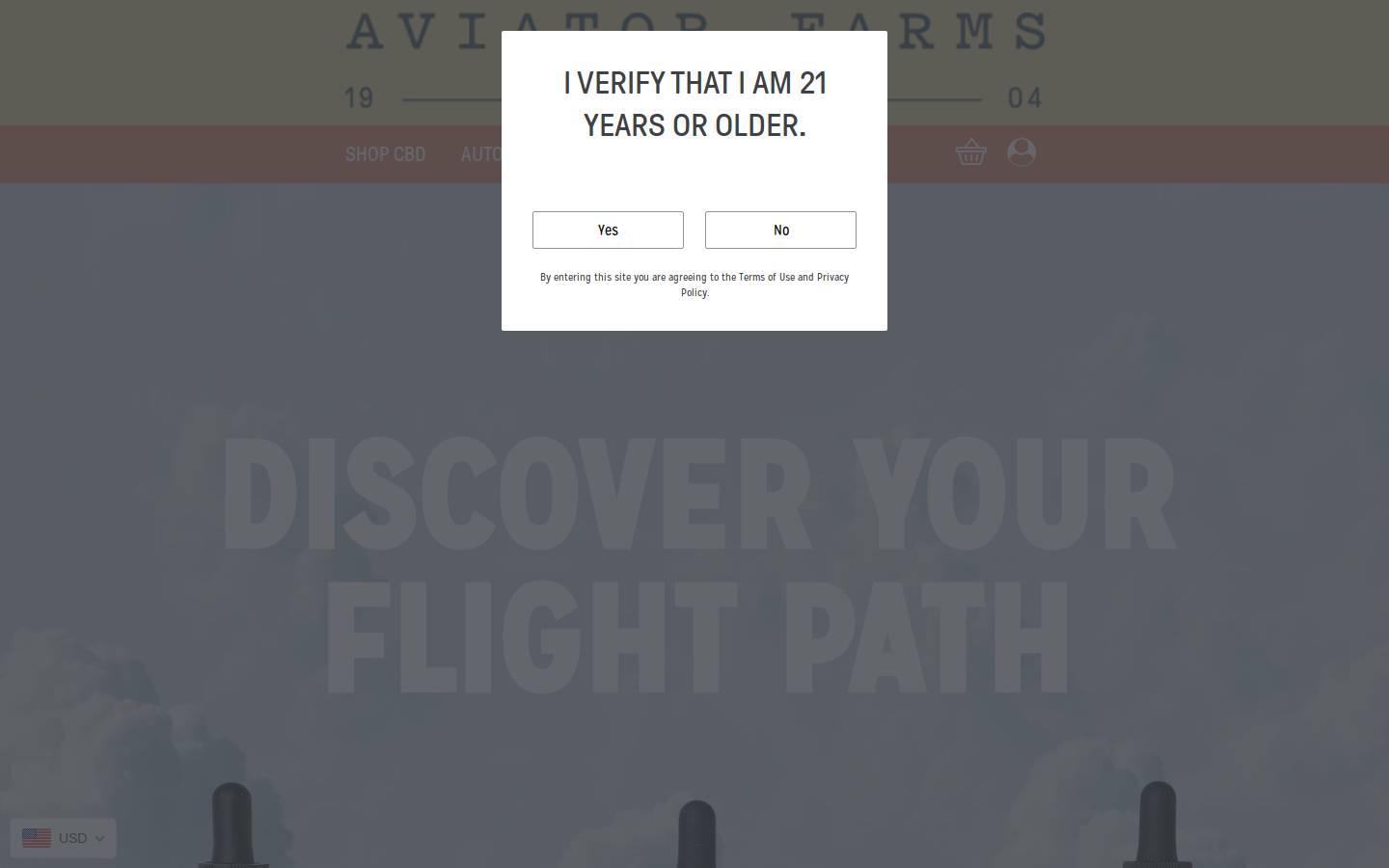 aviatorfarms.com homepage screenshot