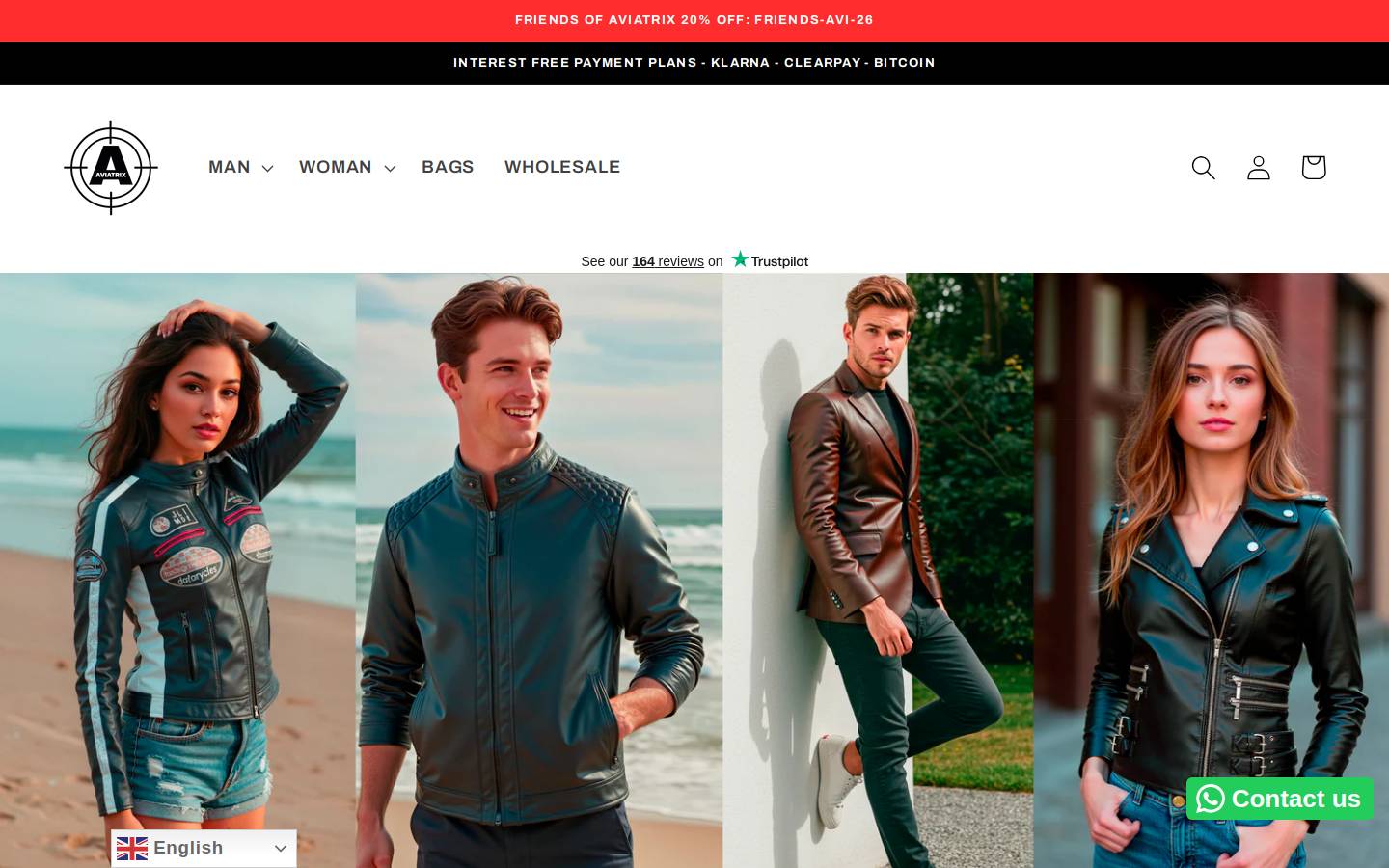 Aviatrix homepage screenshot