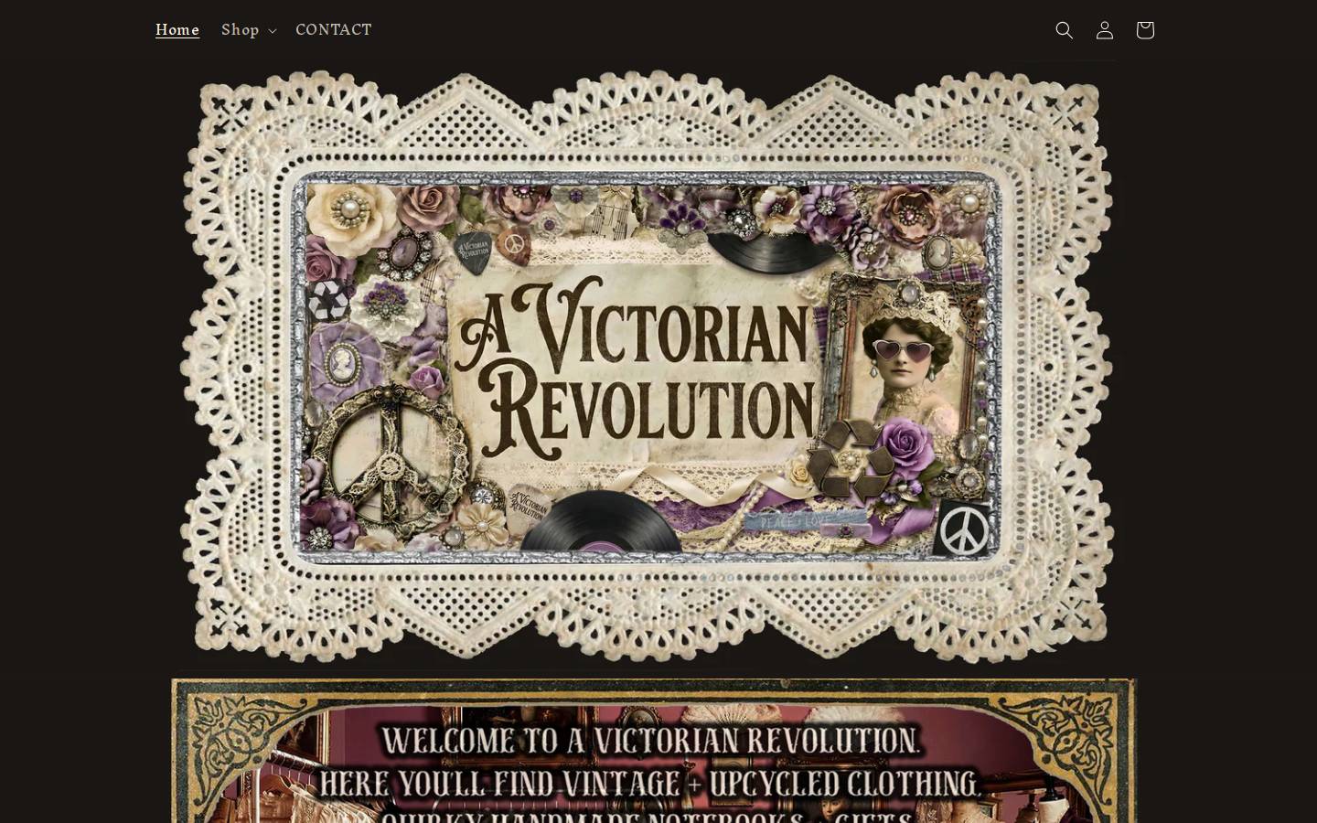 avictorianrevolution.com homepage screenshot