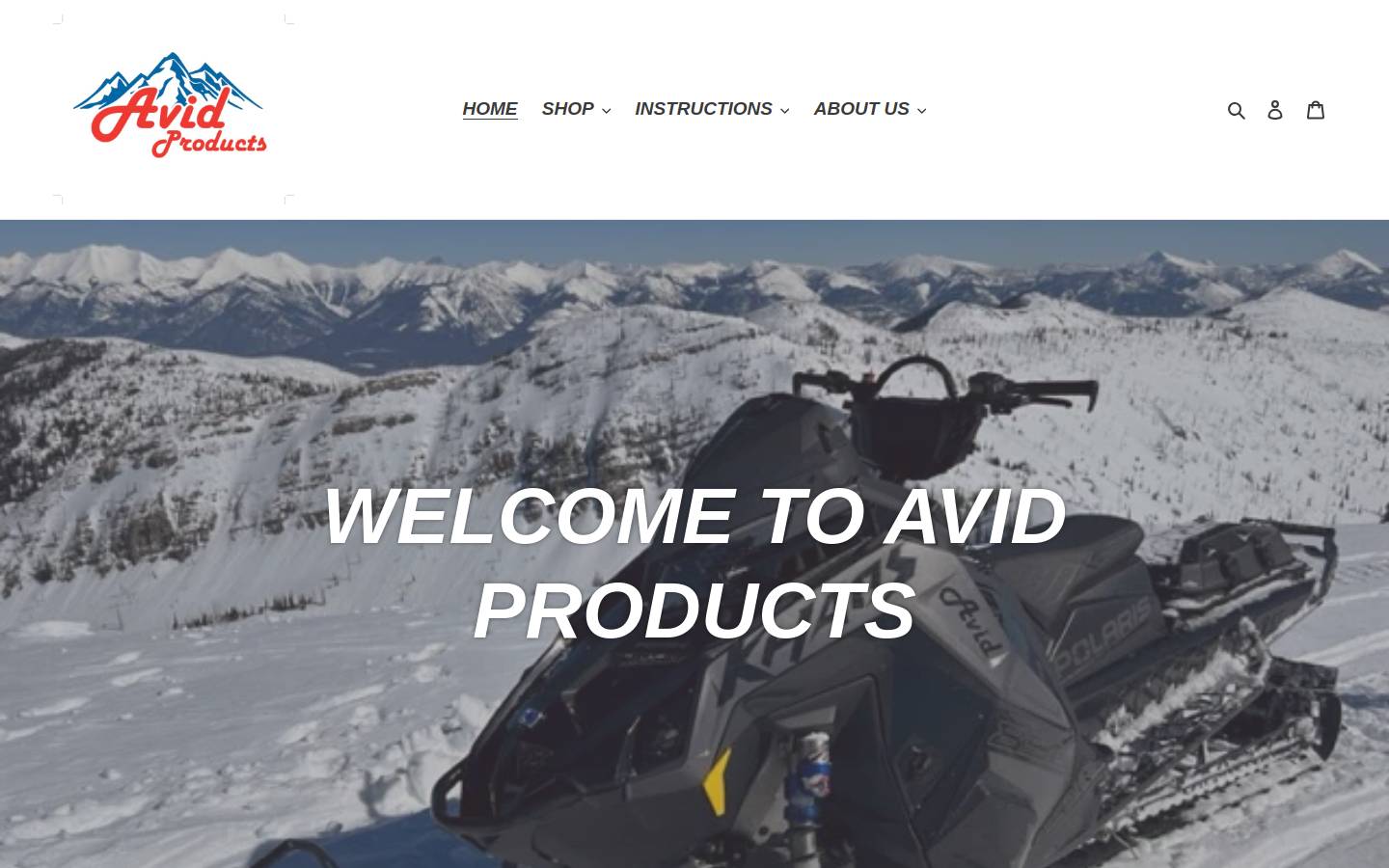 avid-products.com homepage screenshot