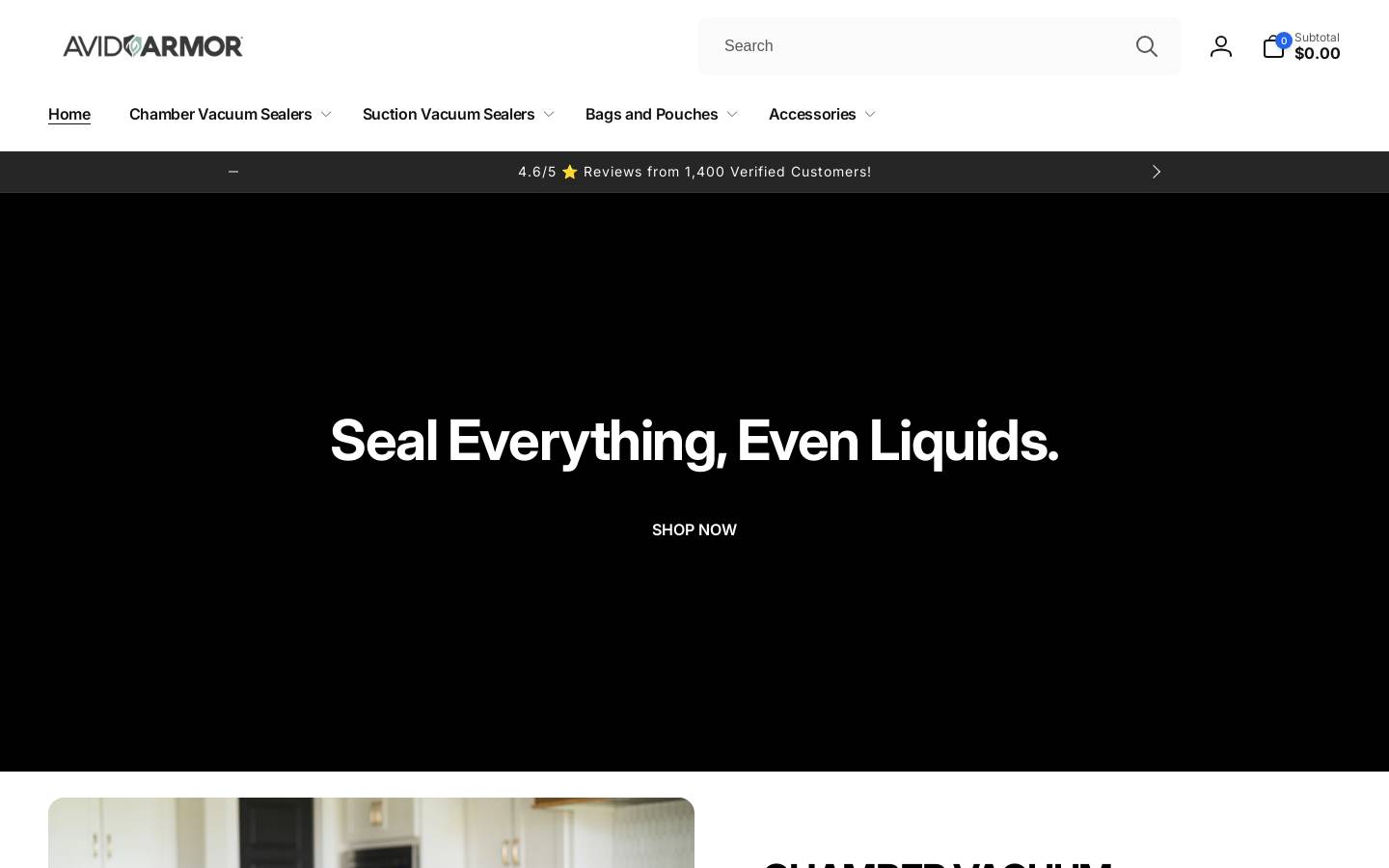avidarmor.com homepage screenshot