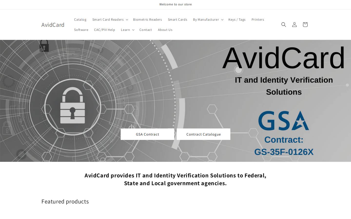 avidcard.com homepage screenshot