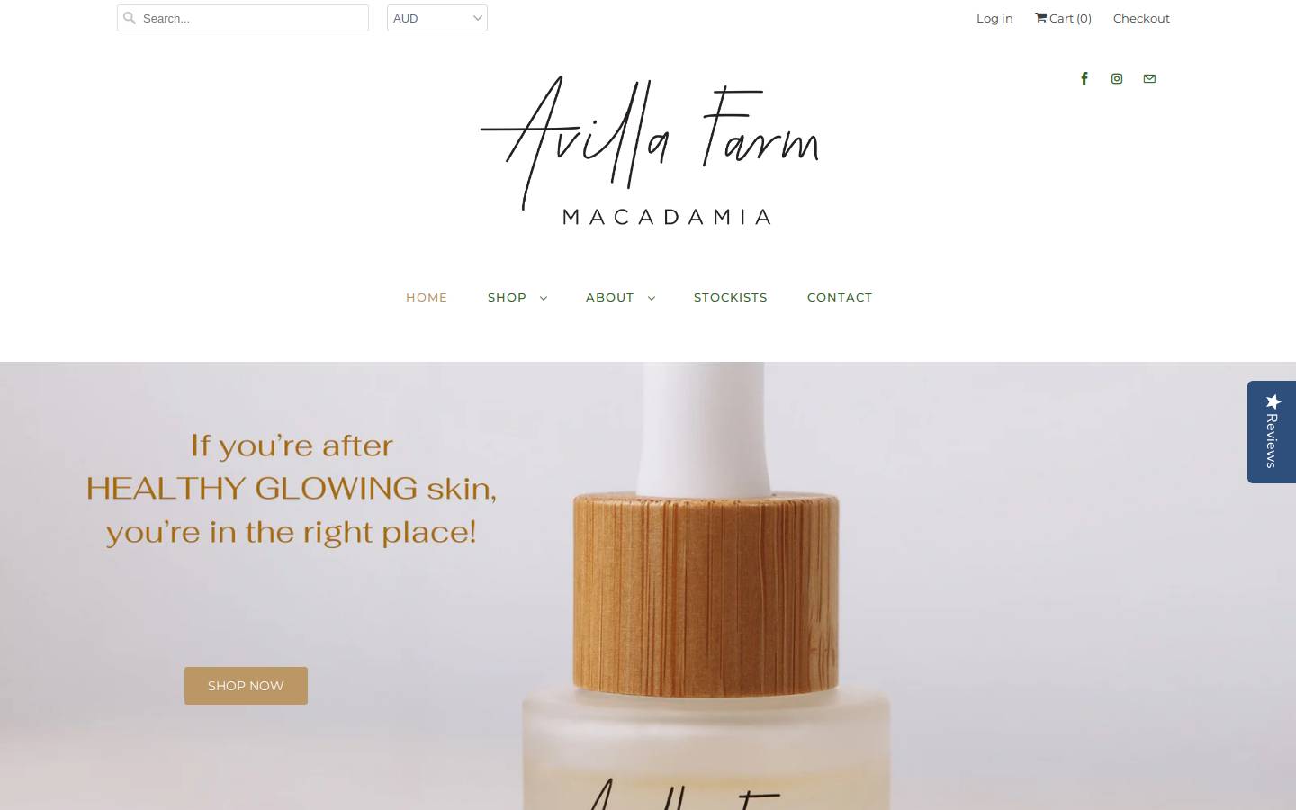 avillafarm.com.au homepage screenshot