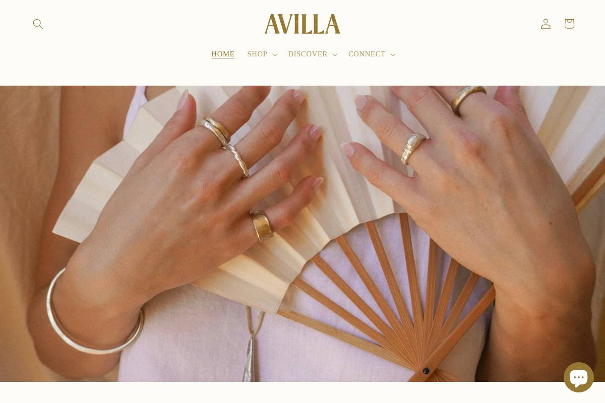 avillajewelry.com homepage screenshot