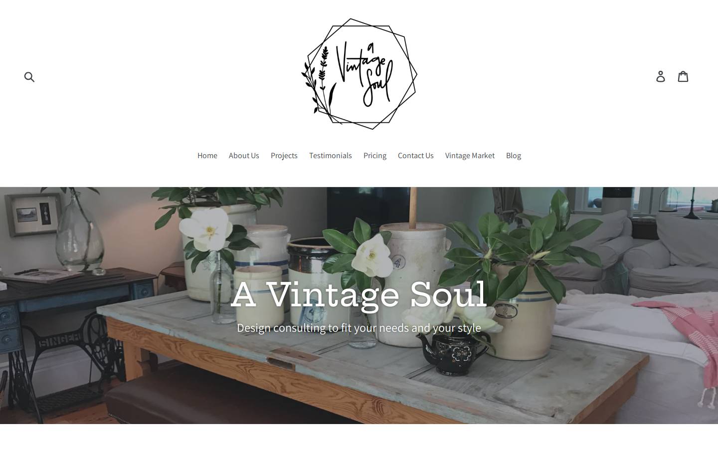 avintagesouldesign.com homepage screenshot
