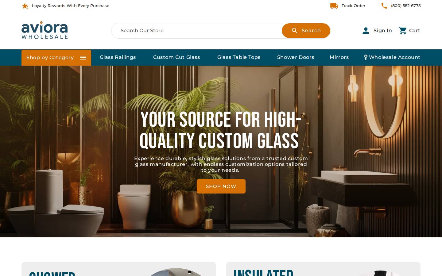 aviorawholesale.com homepage screenshot