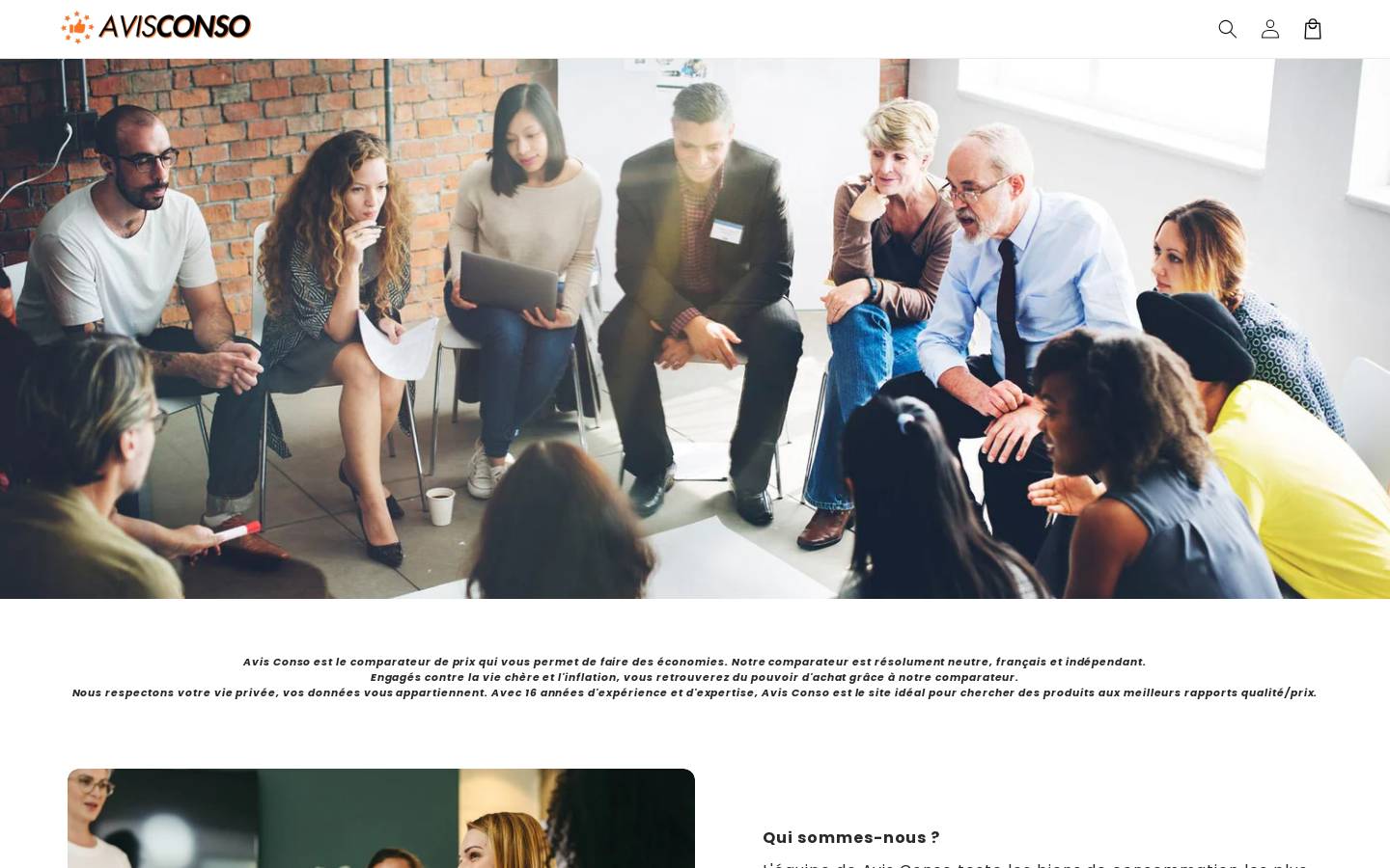 Avisconso homepage screenshot