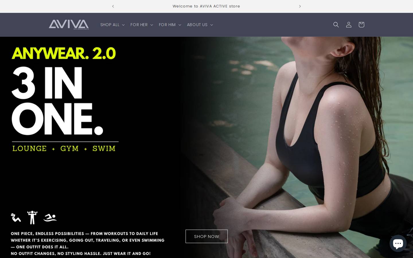 avivaactive.com homepage screenshot