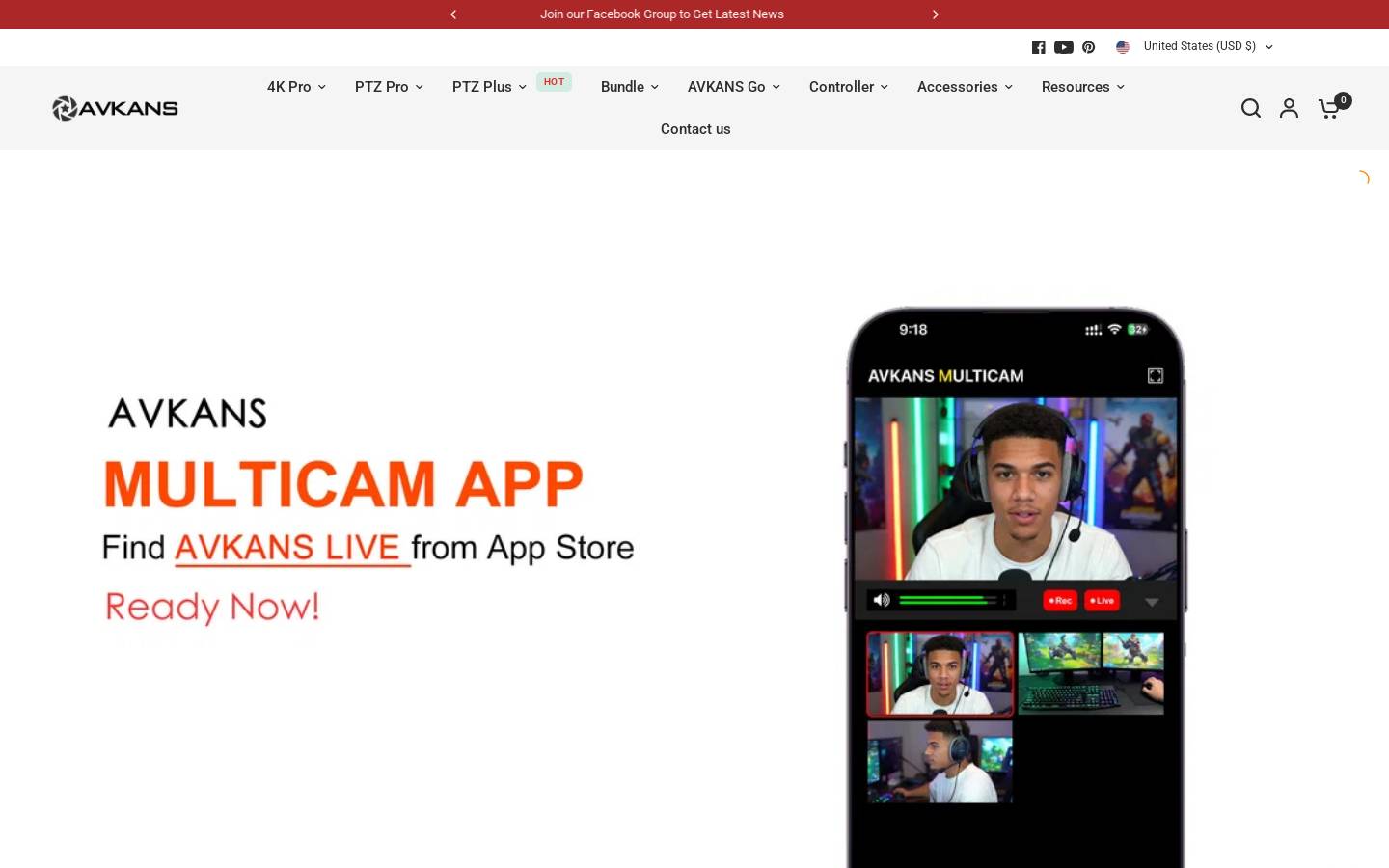 avkans.com homepage screenshot