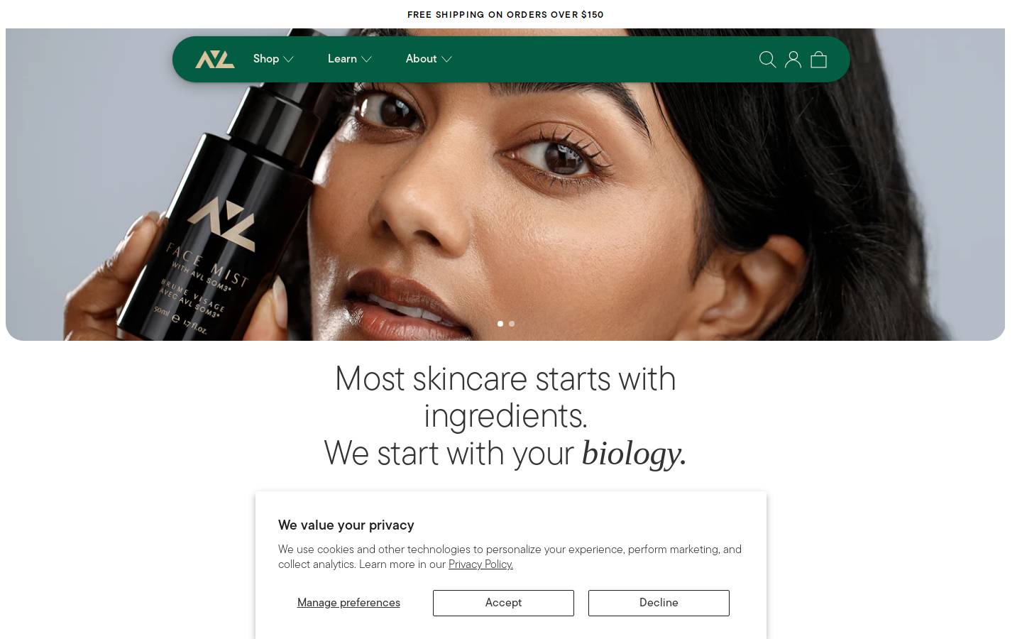 avlaboratories.com homepage screenshot