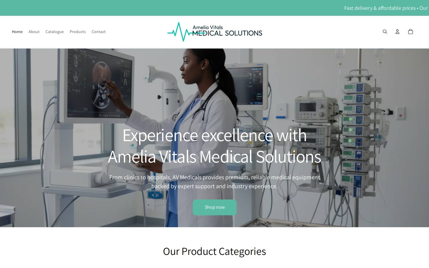 avmedicals.com homepage screenshot