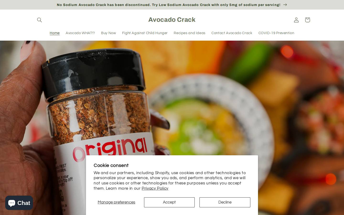 avocadocrack.com homepage screenshot