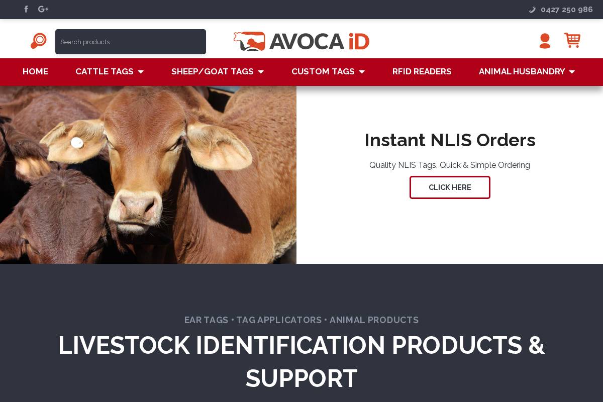 avocaid.com.au homepage screenshot