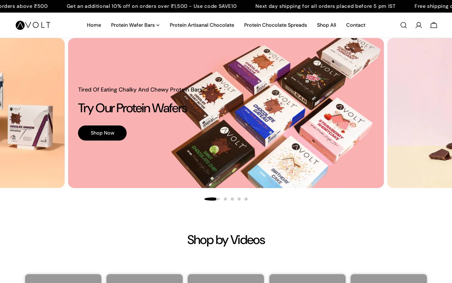 avoltnutrition.com homepage screenshot