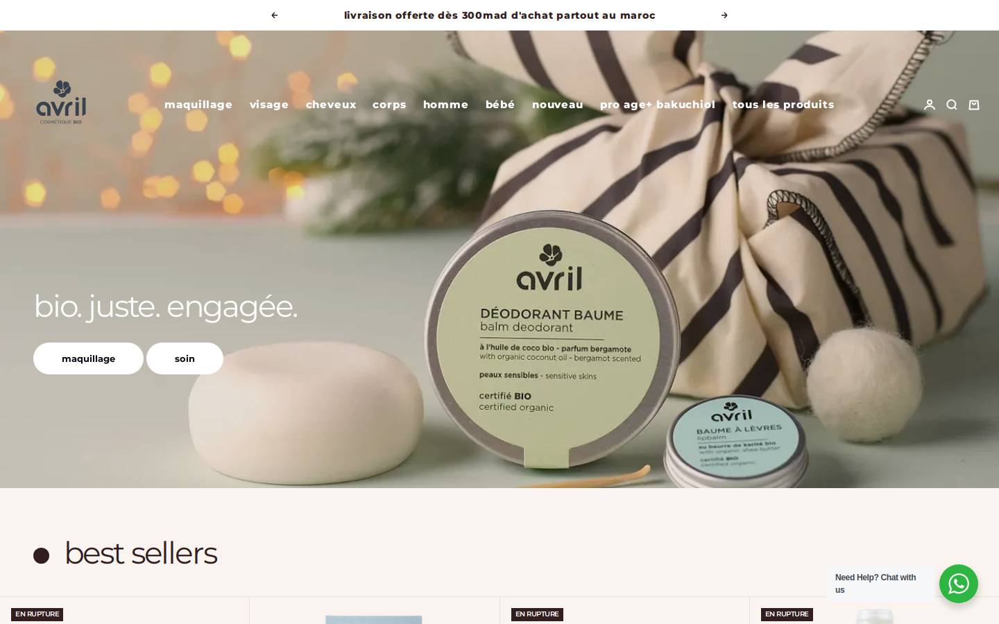 avril.ma homepage screenshot
