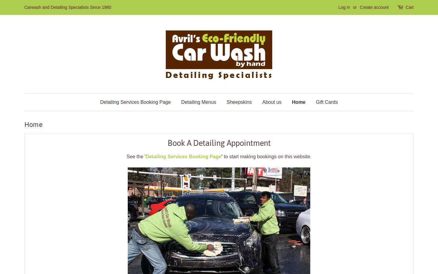 avrils.com homepage screenshot