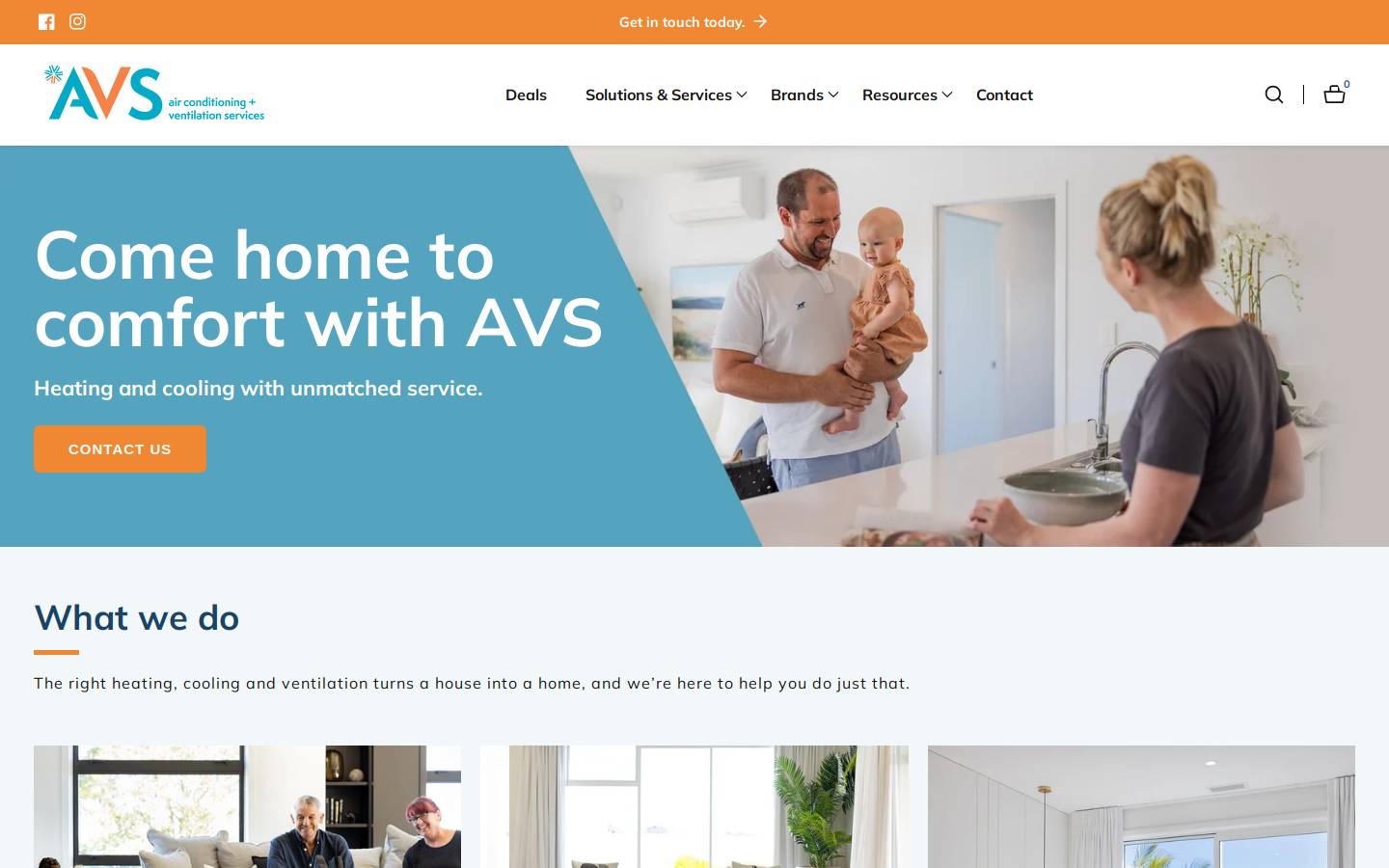 AVS/Advanced Visual Systems homepage screenshot