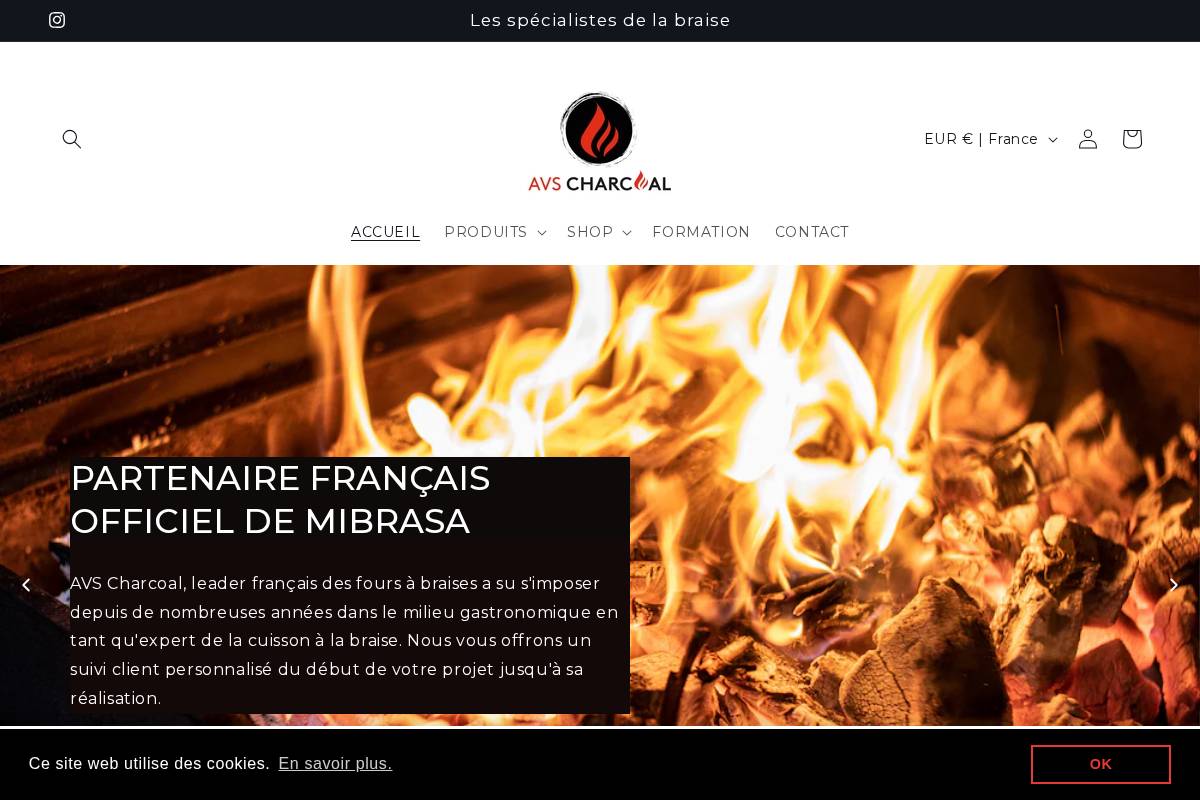 avscharcoal.fr homepage screenshot