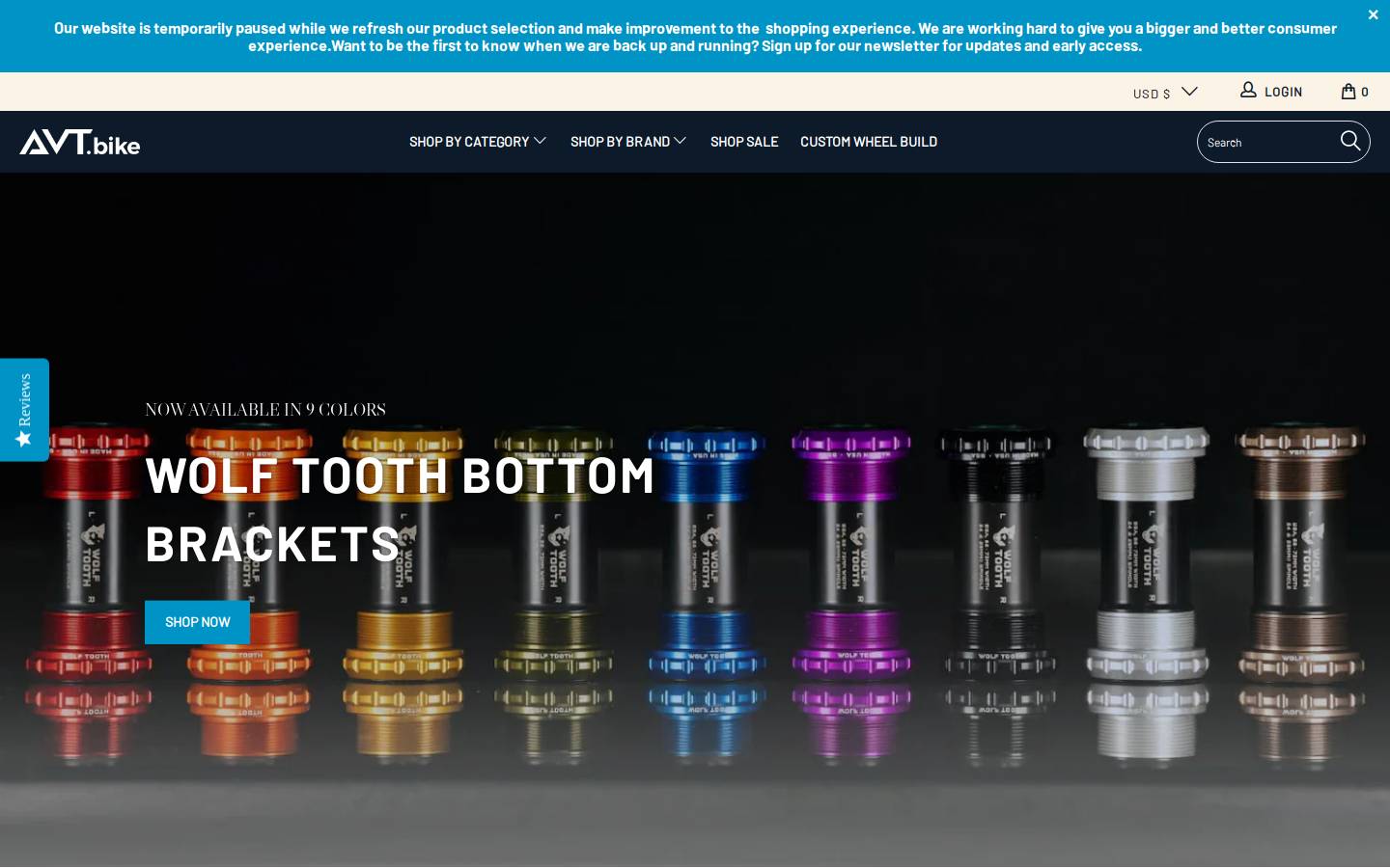 avt.bike homepage screenshot