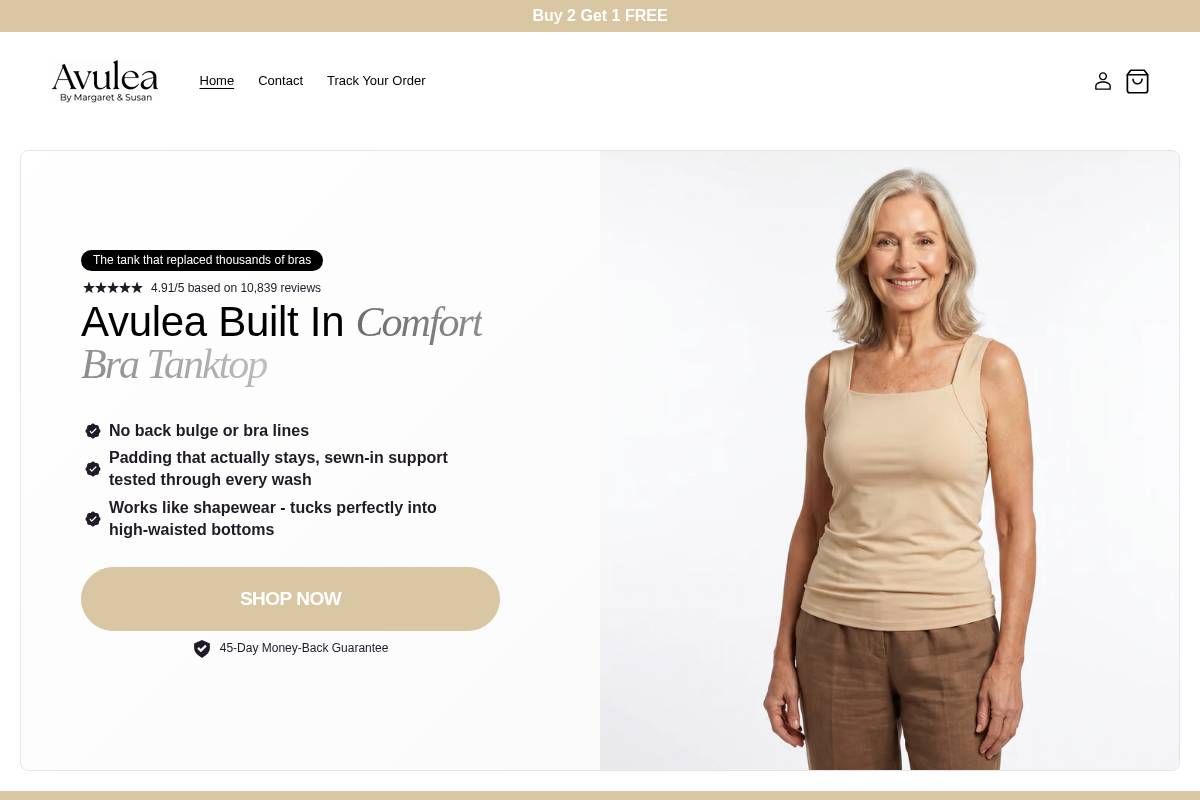 Avulea homepage screenshot