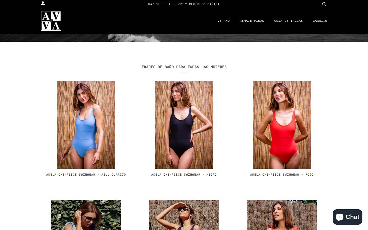 avvashop.com homepage screenshot