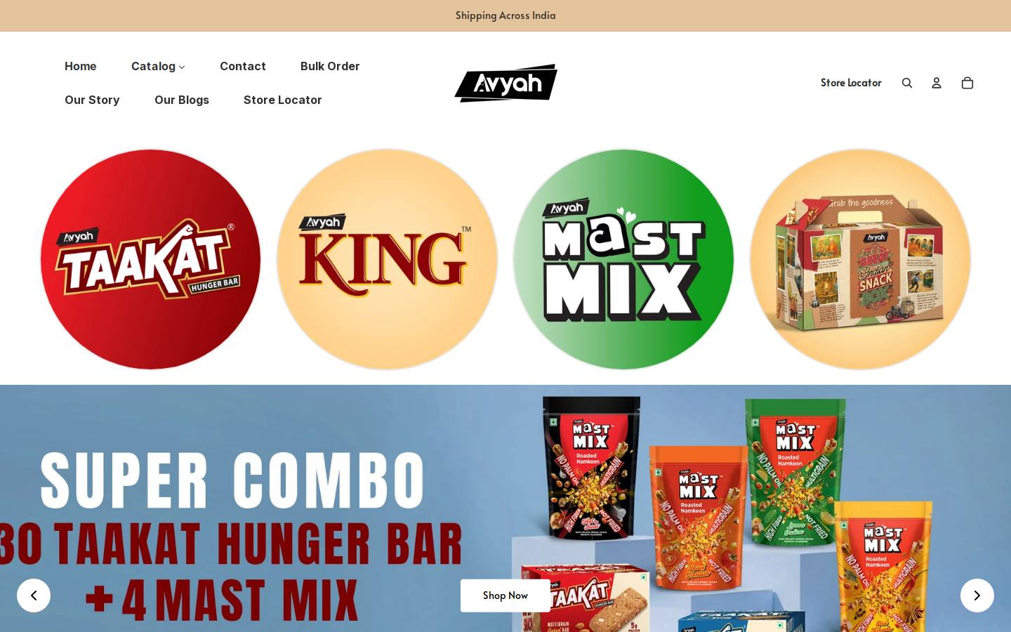 avyahcorp.com homepage screenshot