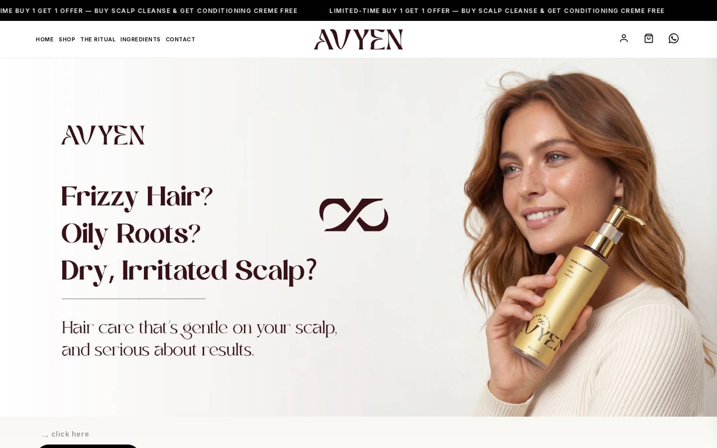 avyen.co homepage screenshot