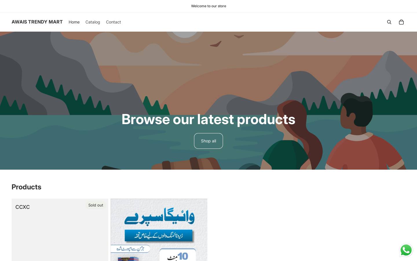 awaistrandymart.com homepage screenshot